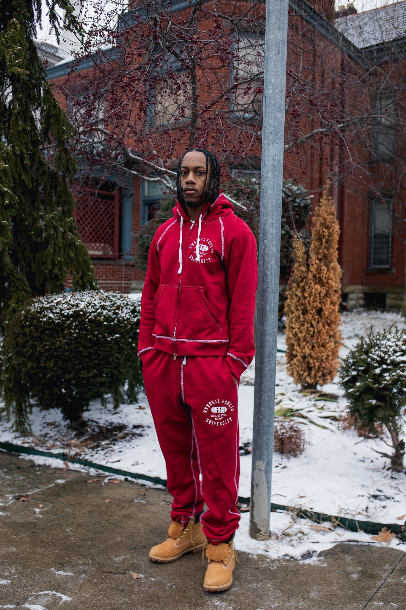 UNIVERSITY CROSS STITCH SWEATPANTS