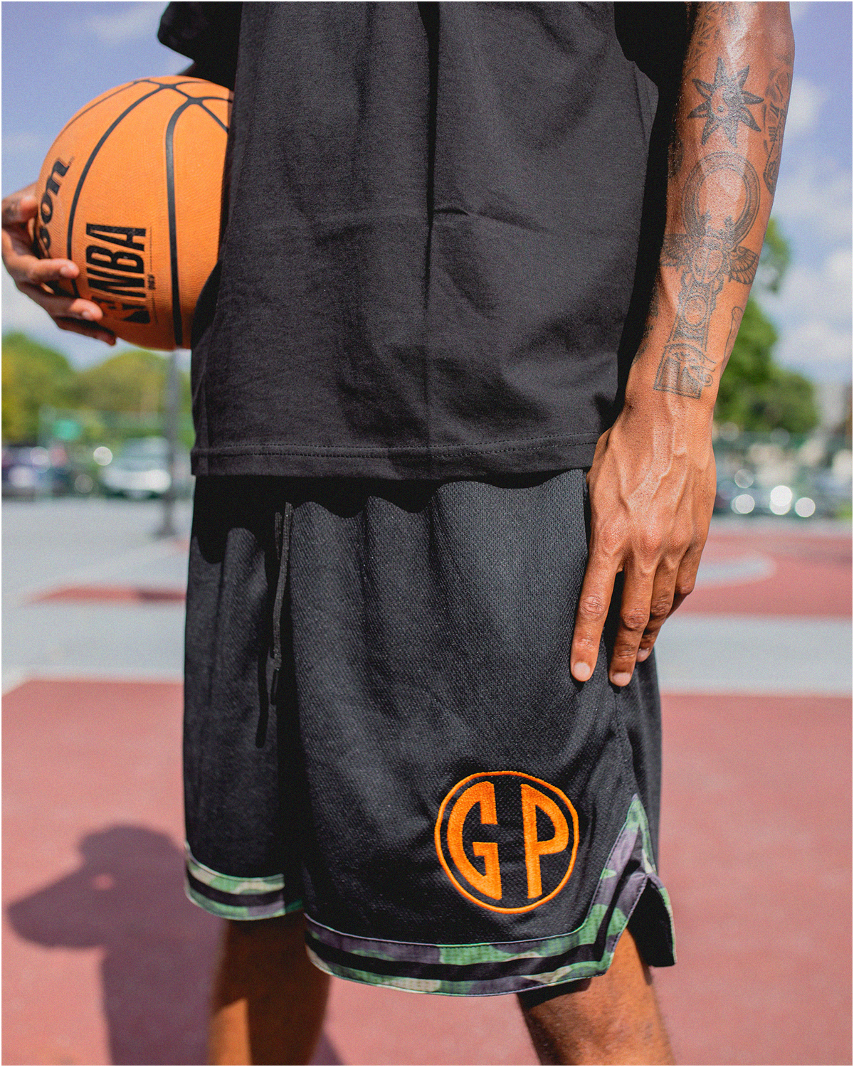 GP Hoop shorts “camo”