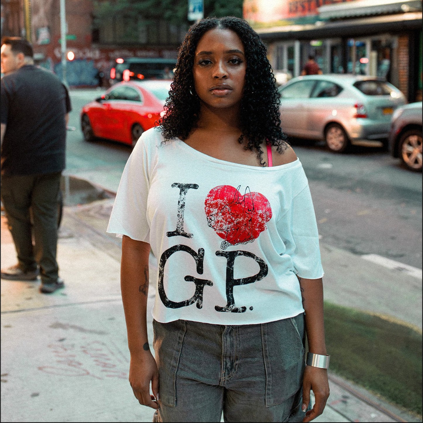 Oversized I ❤️ GP tee
