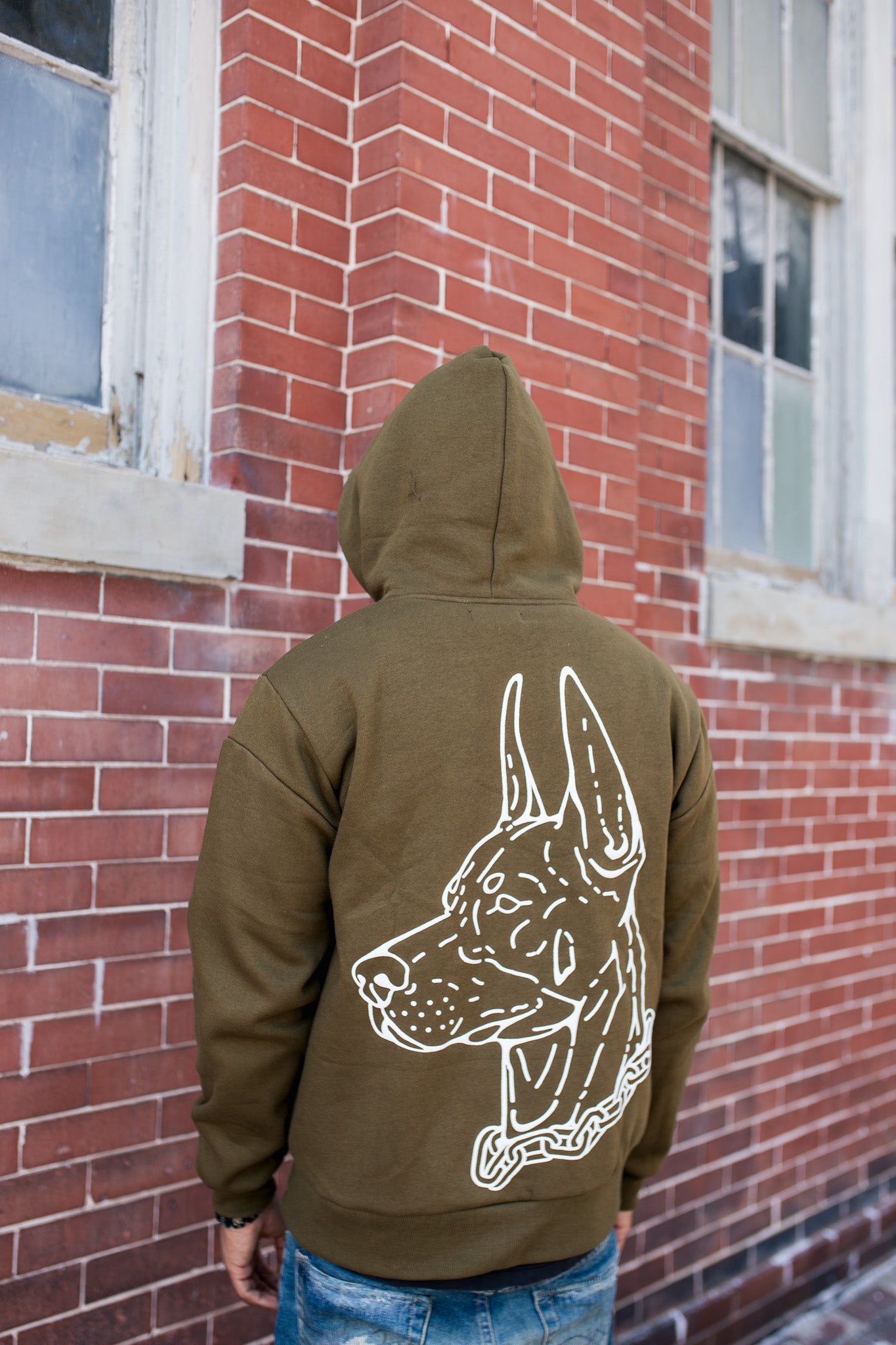 Uniform 3 pullover Olive / White