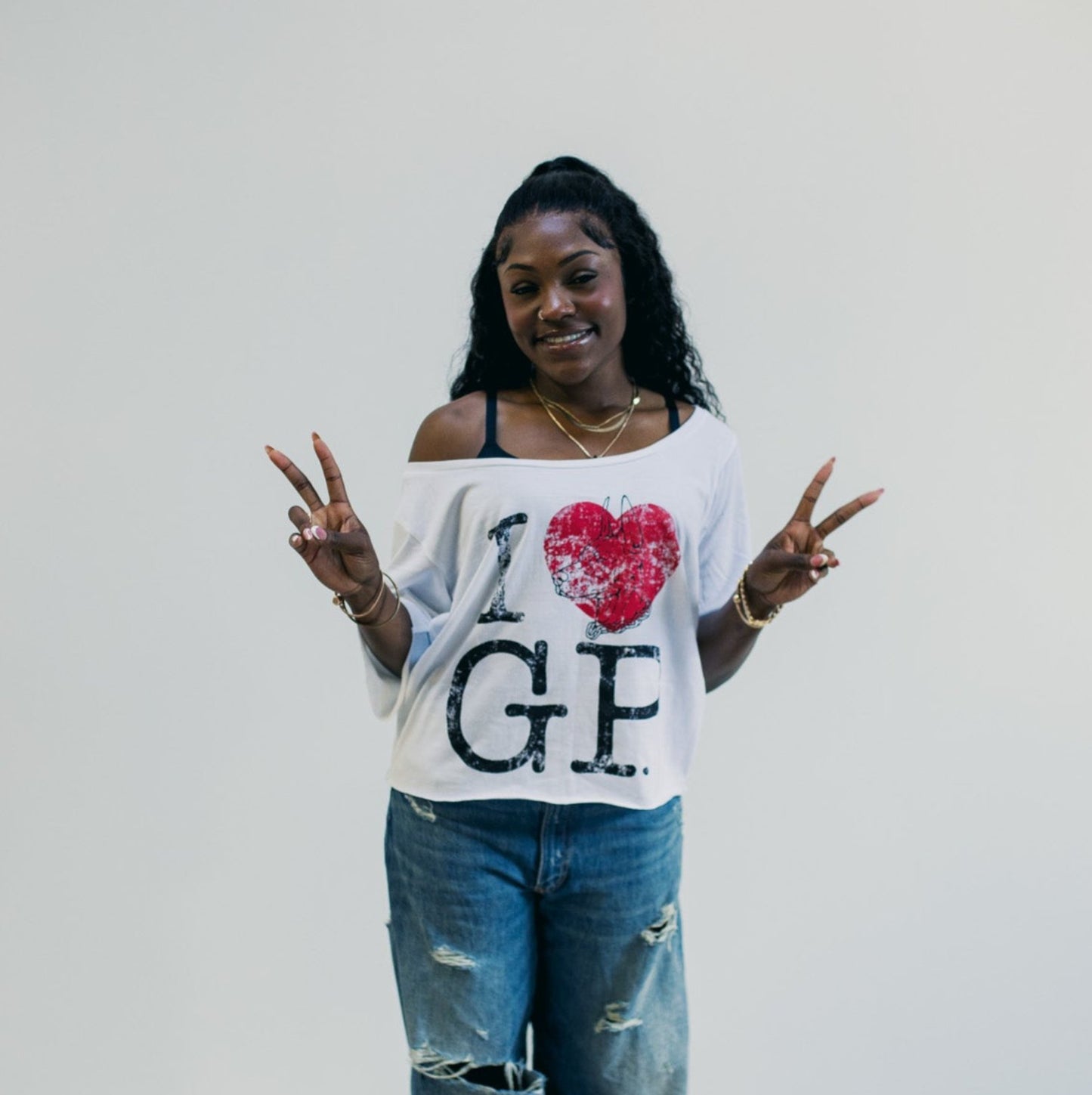 Oversized I ❤️ GP tee
