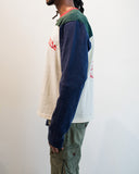 BASEBALL LONG SLEEVE "CREAM/NAVY"