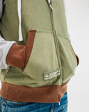 VARSITY ZIP UP “GREY/GREEN”