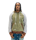VARSITY ZIP UP “GREY/GREEN”