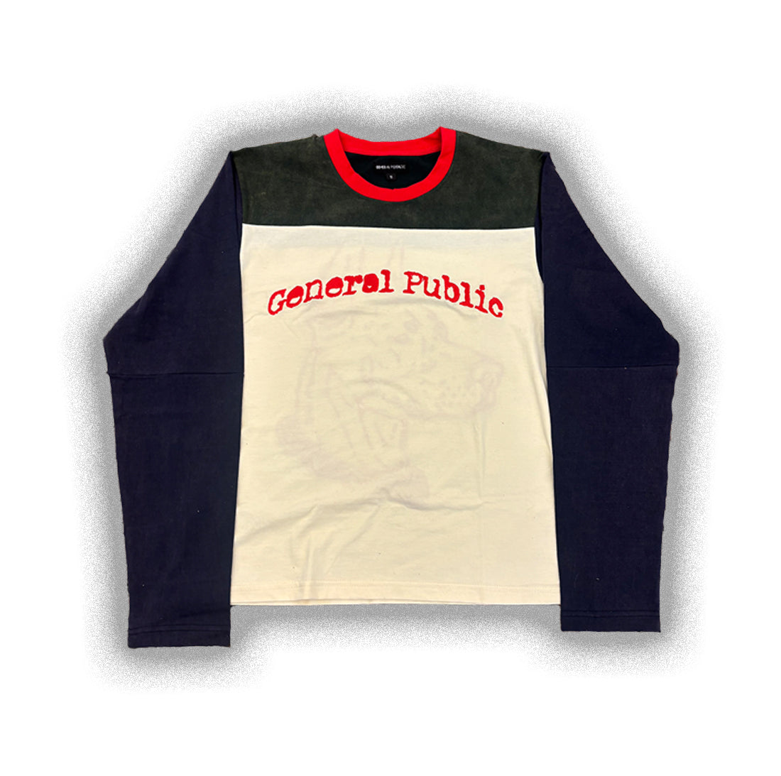 BASEBALL LONG SLEEVE "CREAM/NAVY"