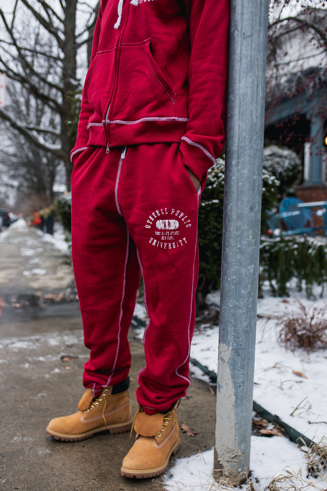 UNIVERSITY CROSS STITCH SWEATPANTS