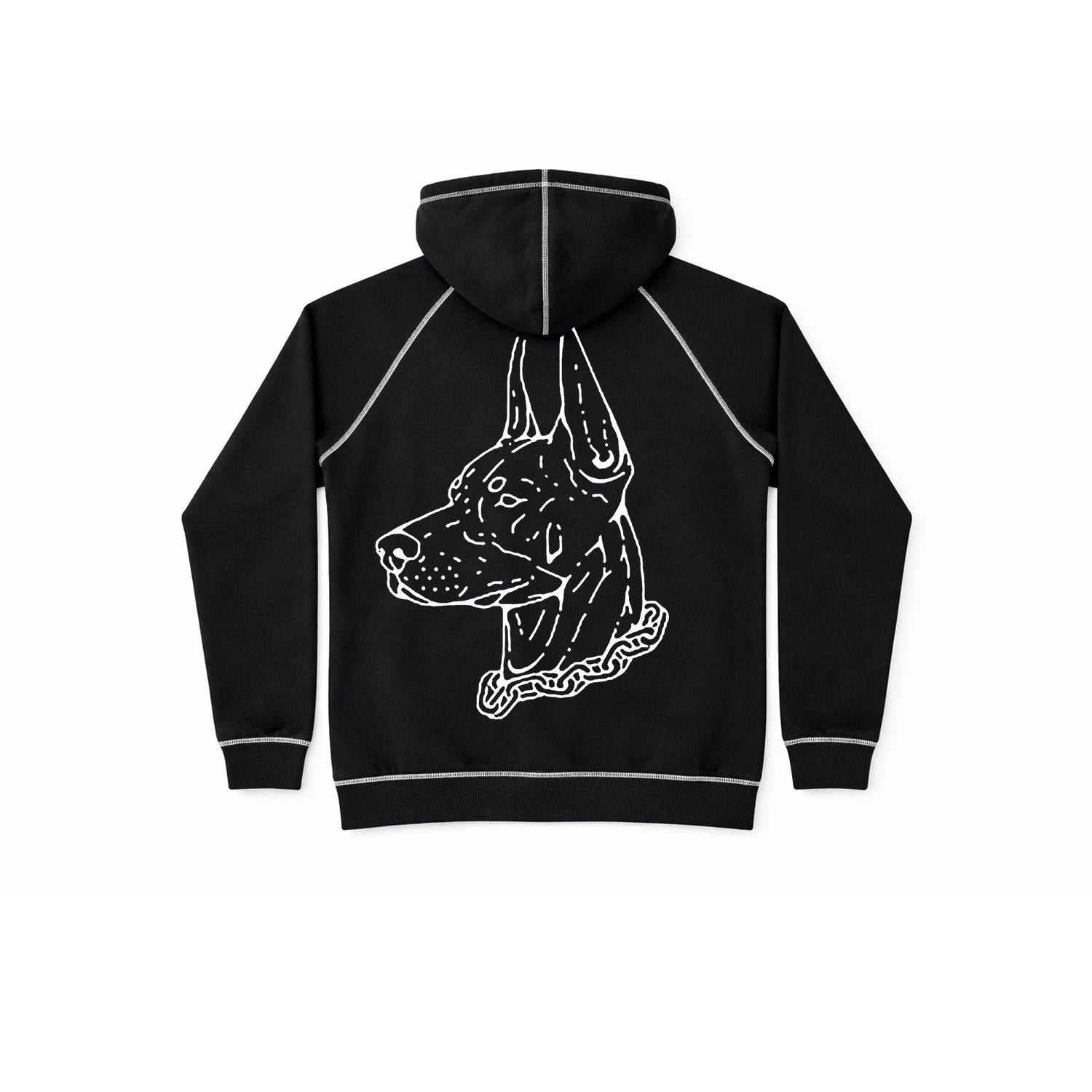 UNIVERSITY CROSS STITCH ZIPUP “BLACK” – shopgeneralpublic